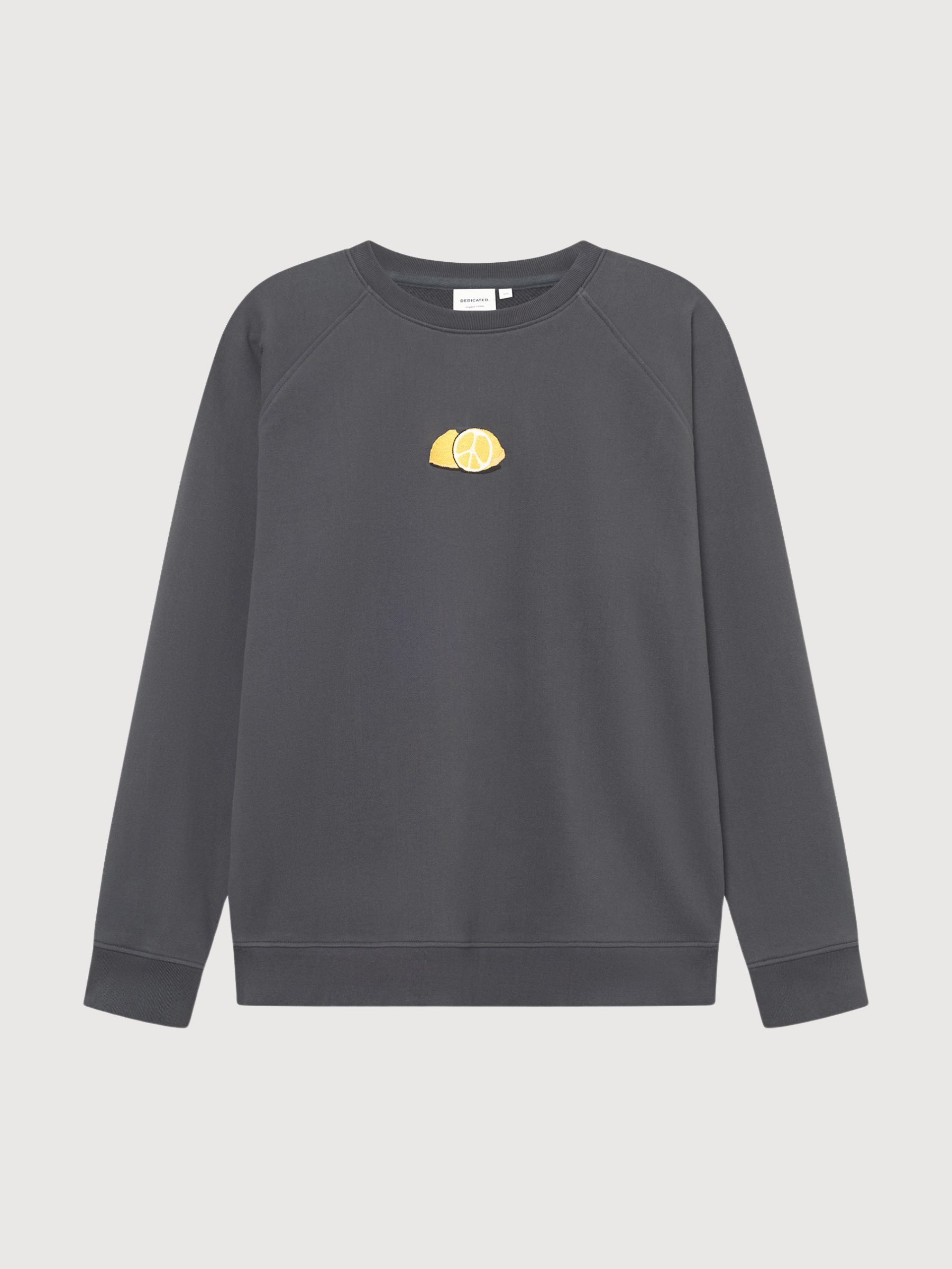 Sweatshirt Malmoe Lemon Grau Herren Baumwolle | Dedicated