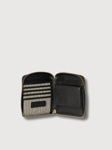 Sonny Square Wallet Black Apple Skin | O My Bag