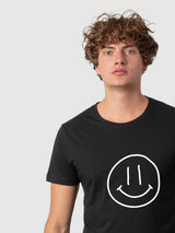Daniel T-Shirt Smile Nero Uomo | Re-Bello