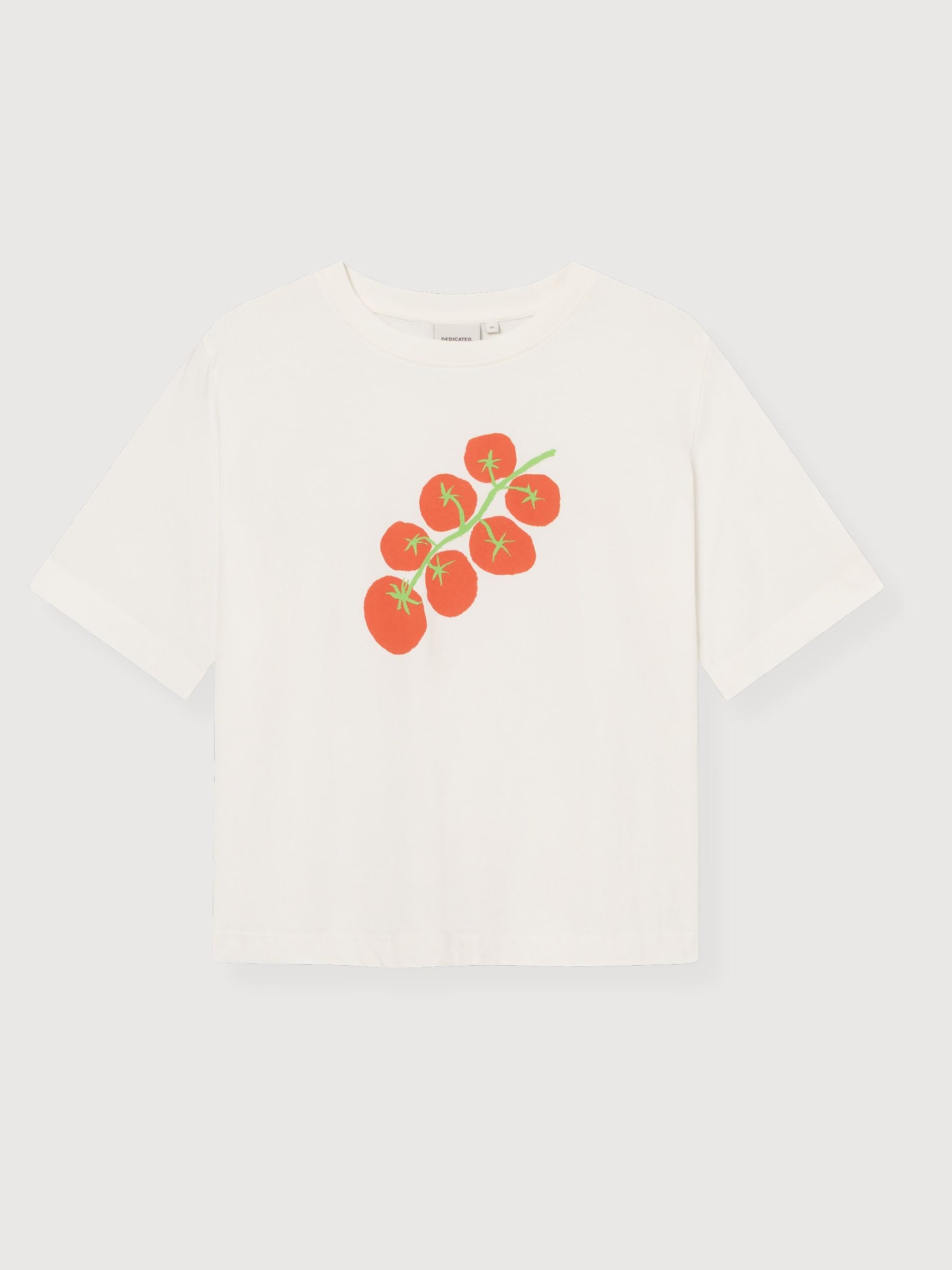 T-shirt Vadstena Tomato OffWhite in cotone | Dedicated