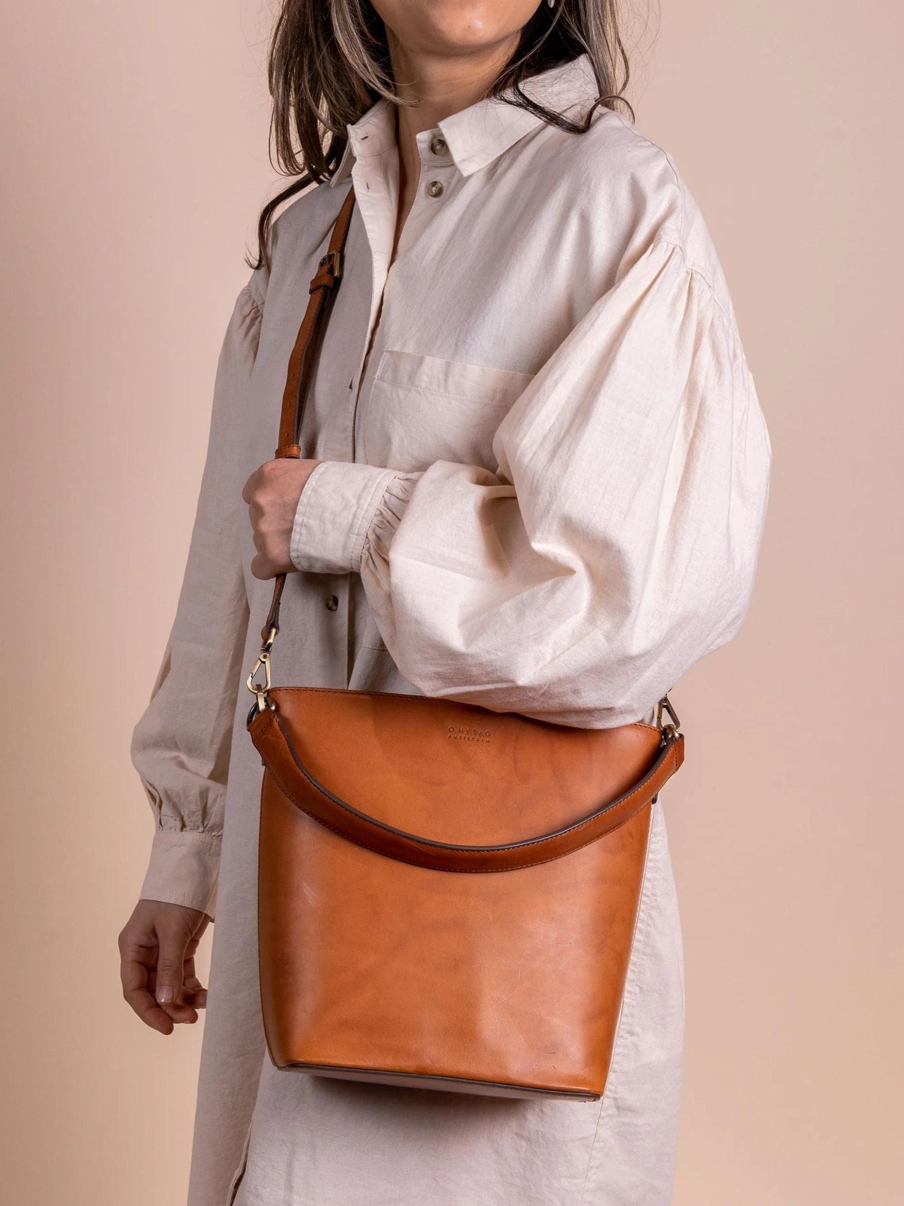 Bucket Bag Bobbi Maxi Cognac | O My Bag