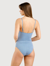 Swimsuit Klinte Thin stripe Blue Woman | Dedicated