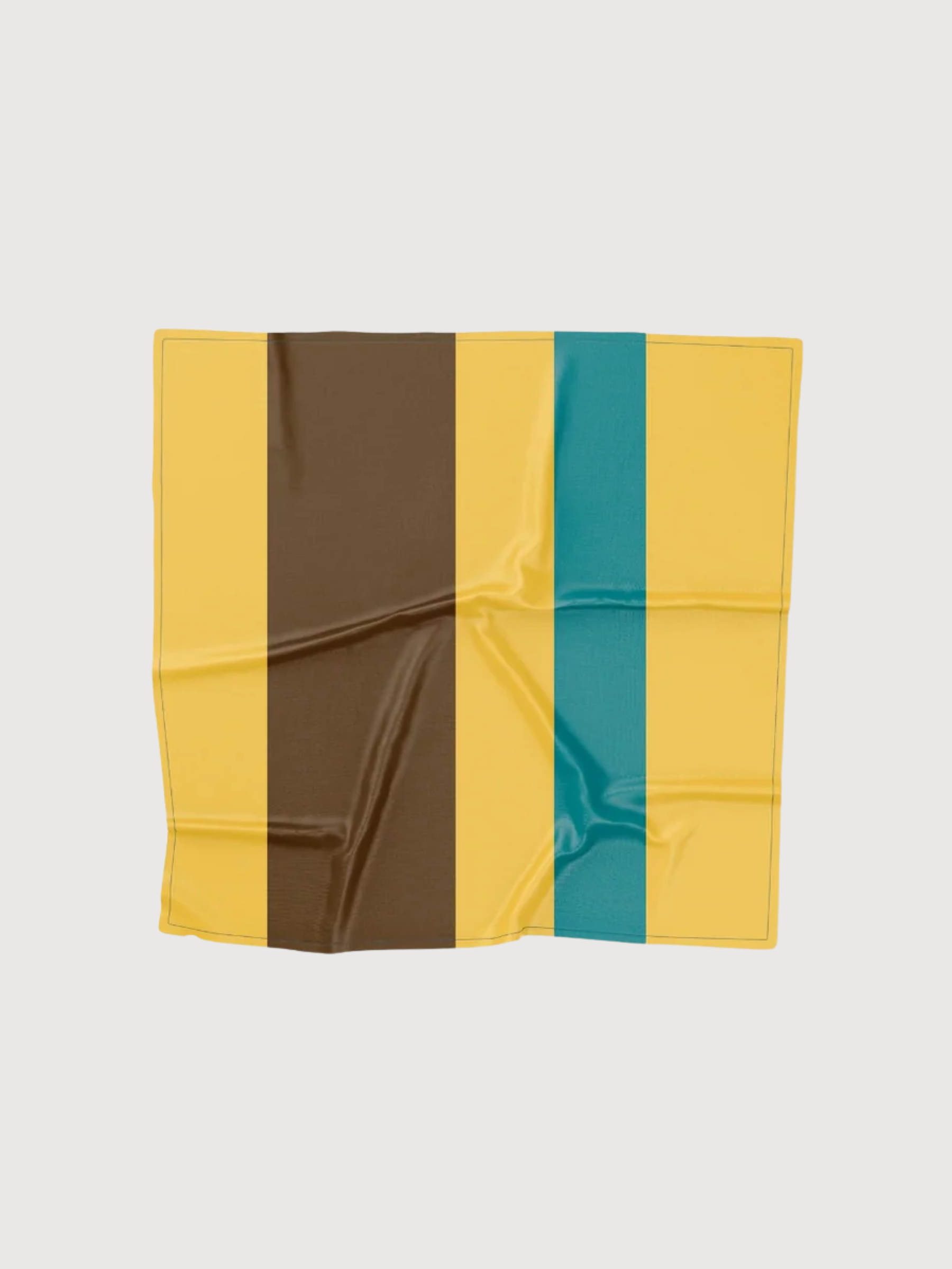 Scarf Doubleside Brown/Yellow/Blue | Verb To Do