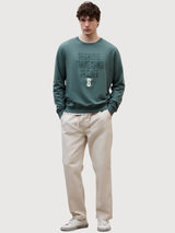 Felpa Bardera Uomo VerdeShadow Cotone | Ecoalf