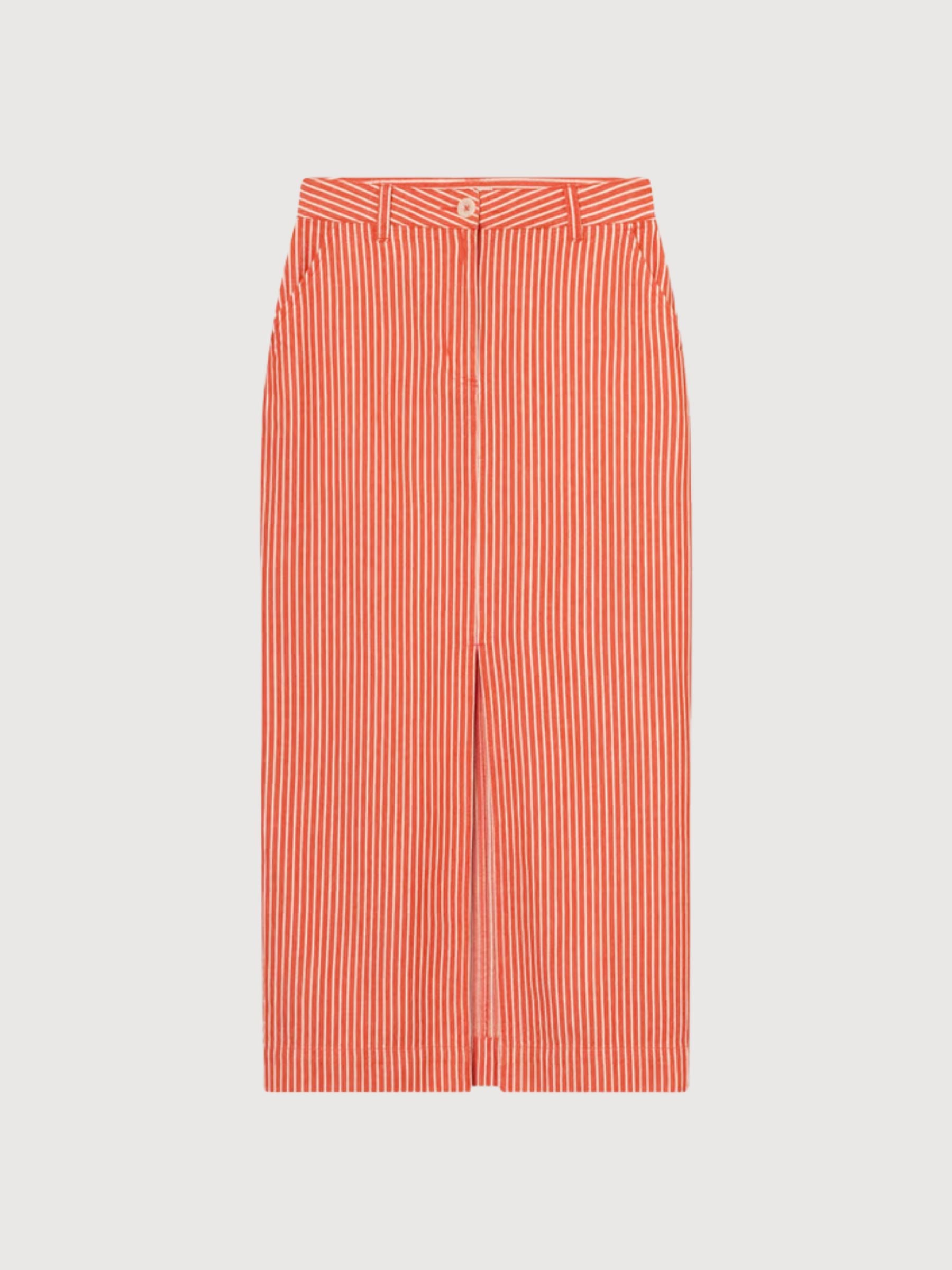 Skirt Finsta Work Stripe Grenadine Red | Dedicated