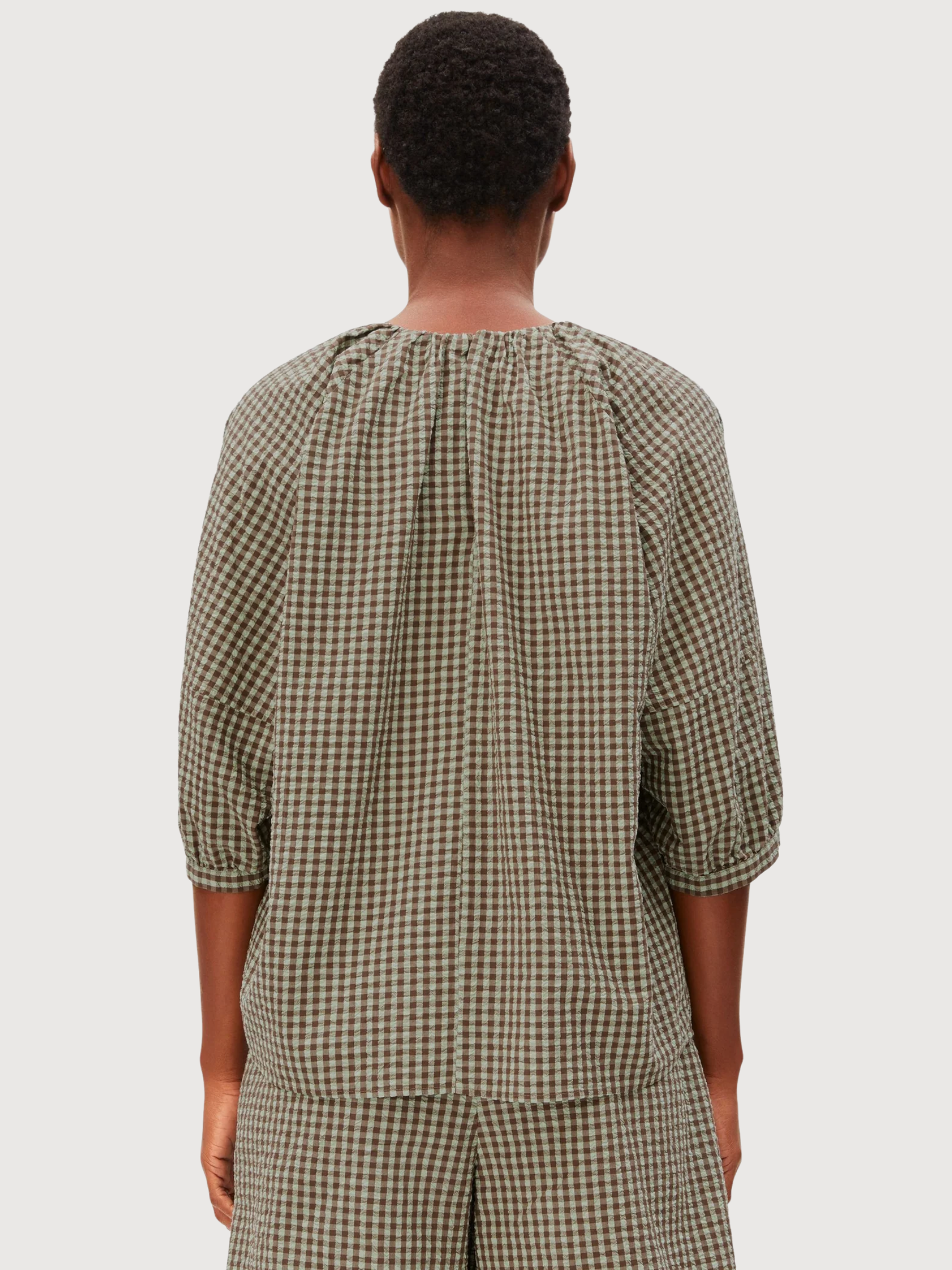 Bluse Vichy Dried Palm | Almedangels