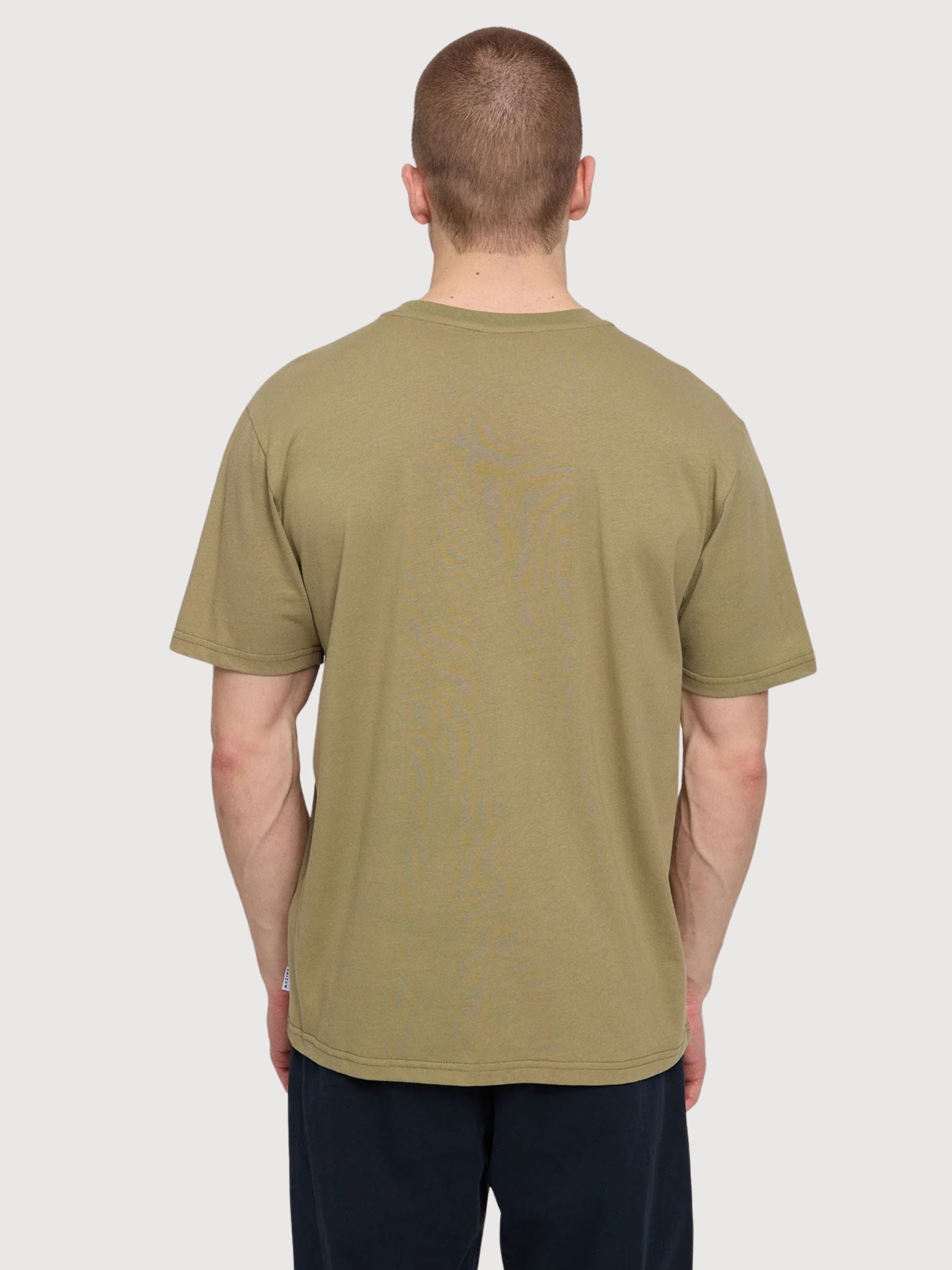 T-Shirt Chest Print Man Olive | Mazine
