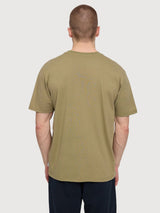 T-Shirt Chest Print Man Olive | Mazine