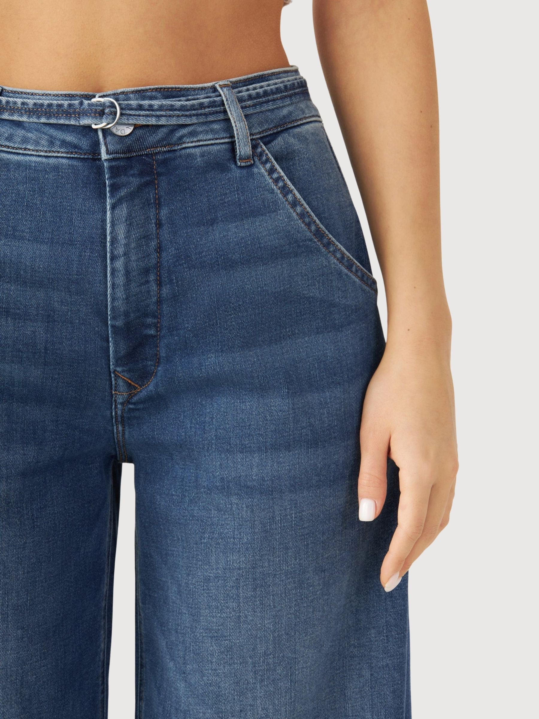 Jeans blinken weit, blau, Frau | Dawn