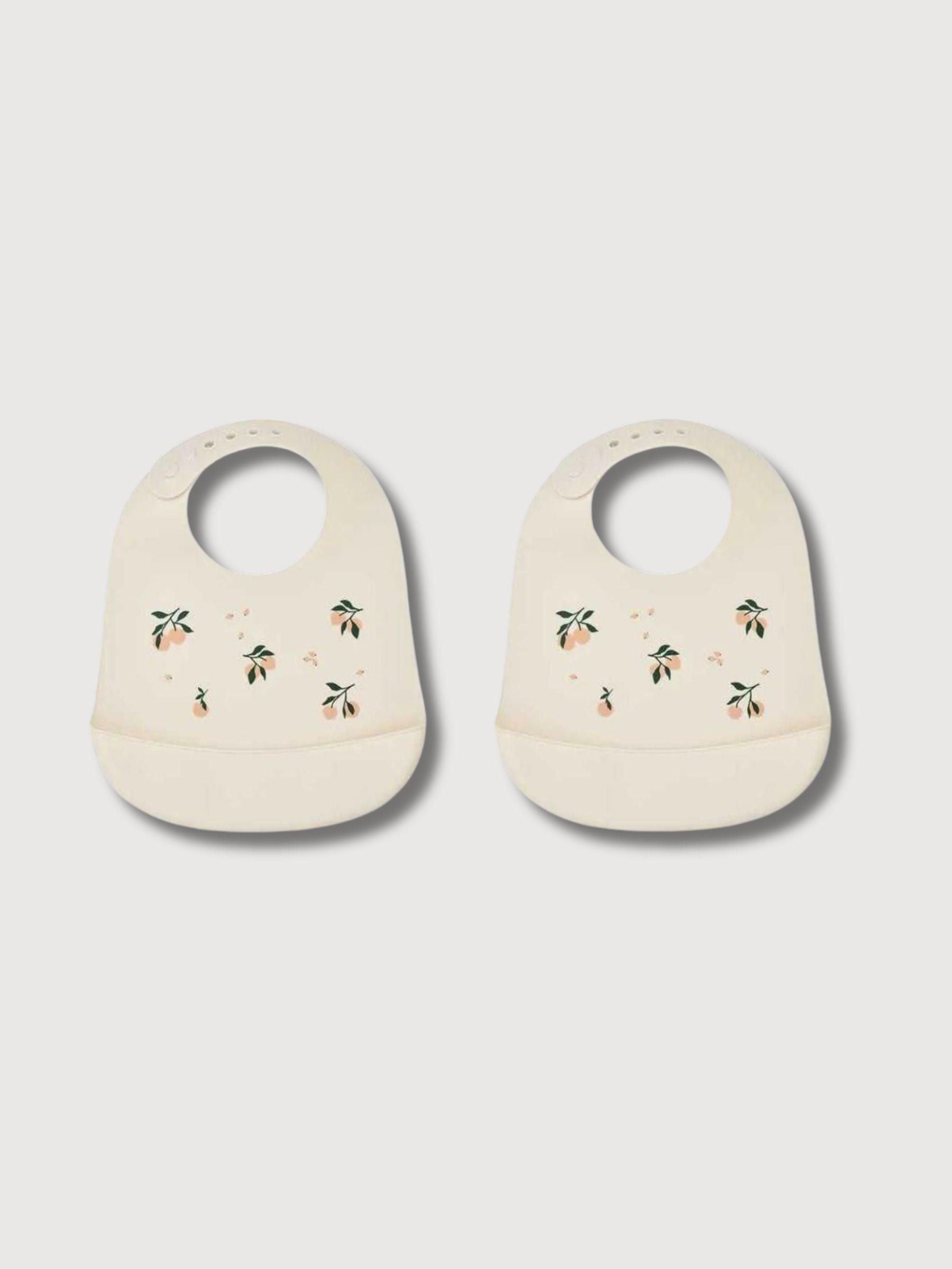 Bib Tilda 2-Pack Peach Silicone Mix | Liewood