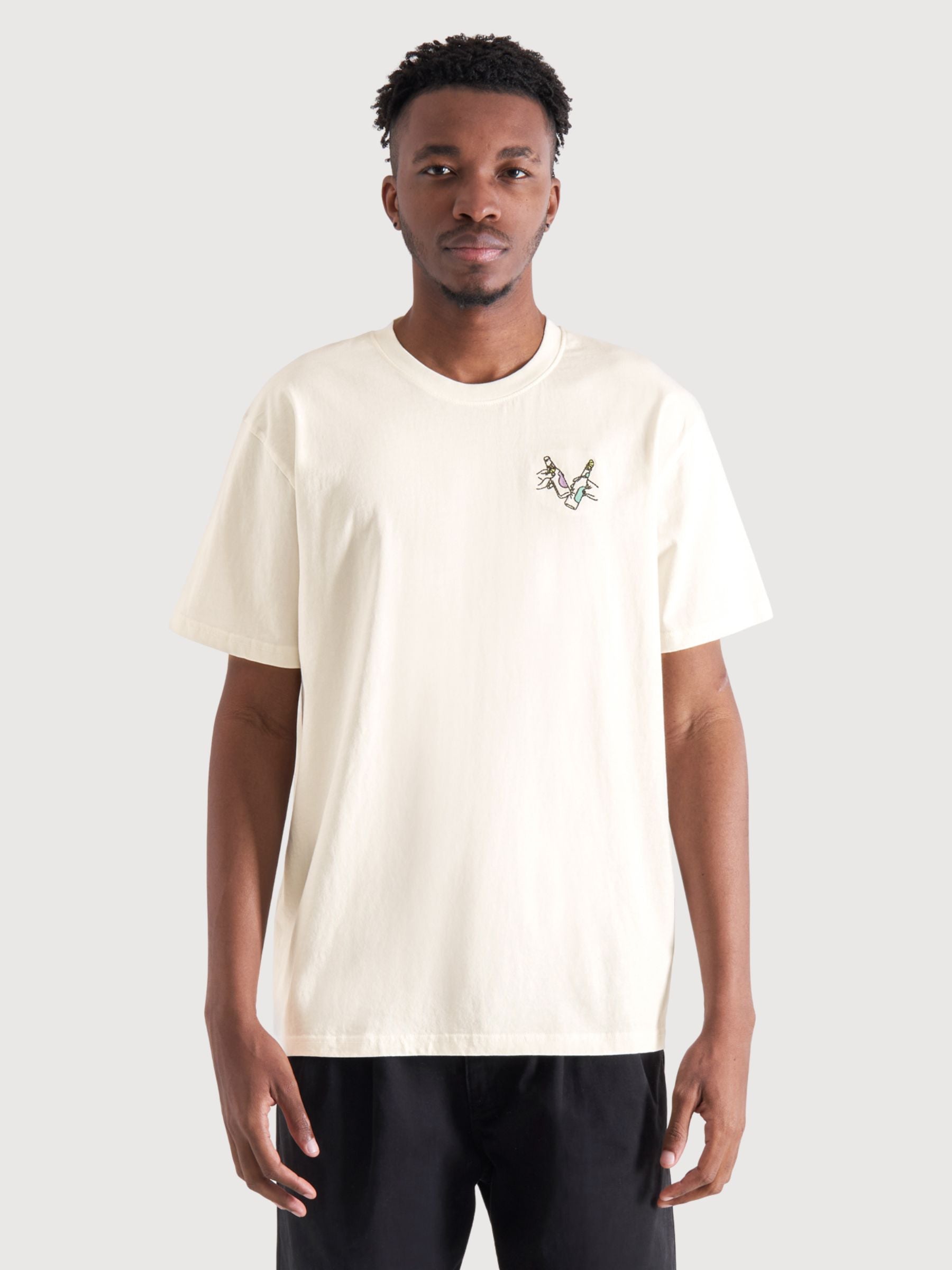 T-Shirt Stockholm Cheers Bianco Cotone | Dedicated