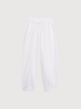 Barrel Pant Pull On Linen White | Armedangels