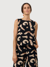 Top Fuji Print Stones Black Woman | Suite13lab