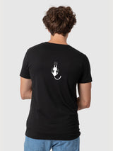 Daniel Black T-shirt with Cat Back Print | Re-Bello