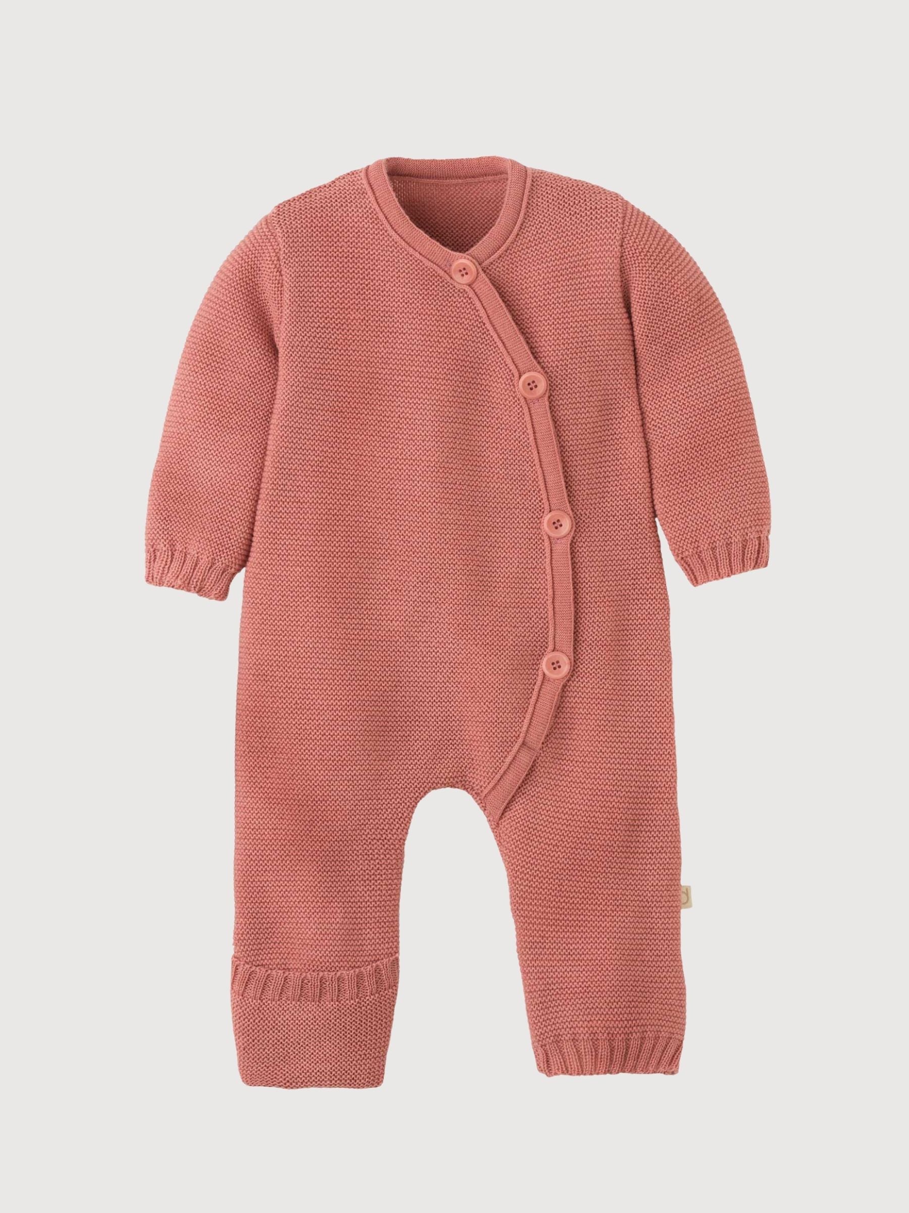 Strickoverall hellrosa von Bab Wool | Disana