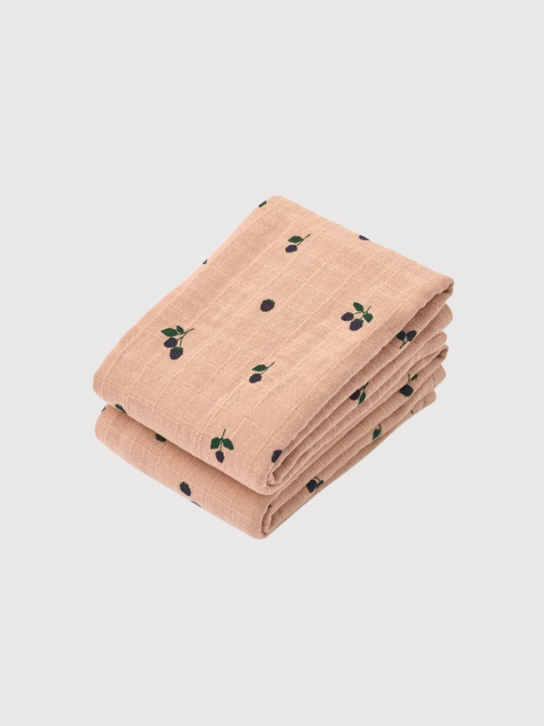 Lewis Muslin Cloth 2 Pack Mini Berry | Liewood