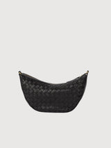 Tasche Leo Schwarz gewebtes Leder | O My Bag