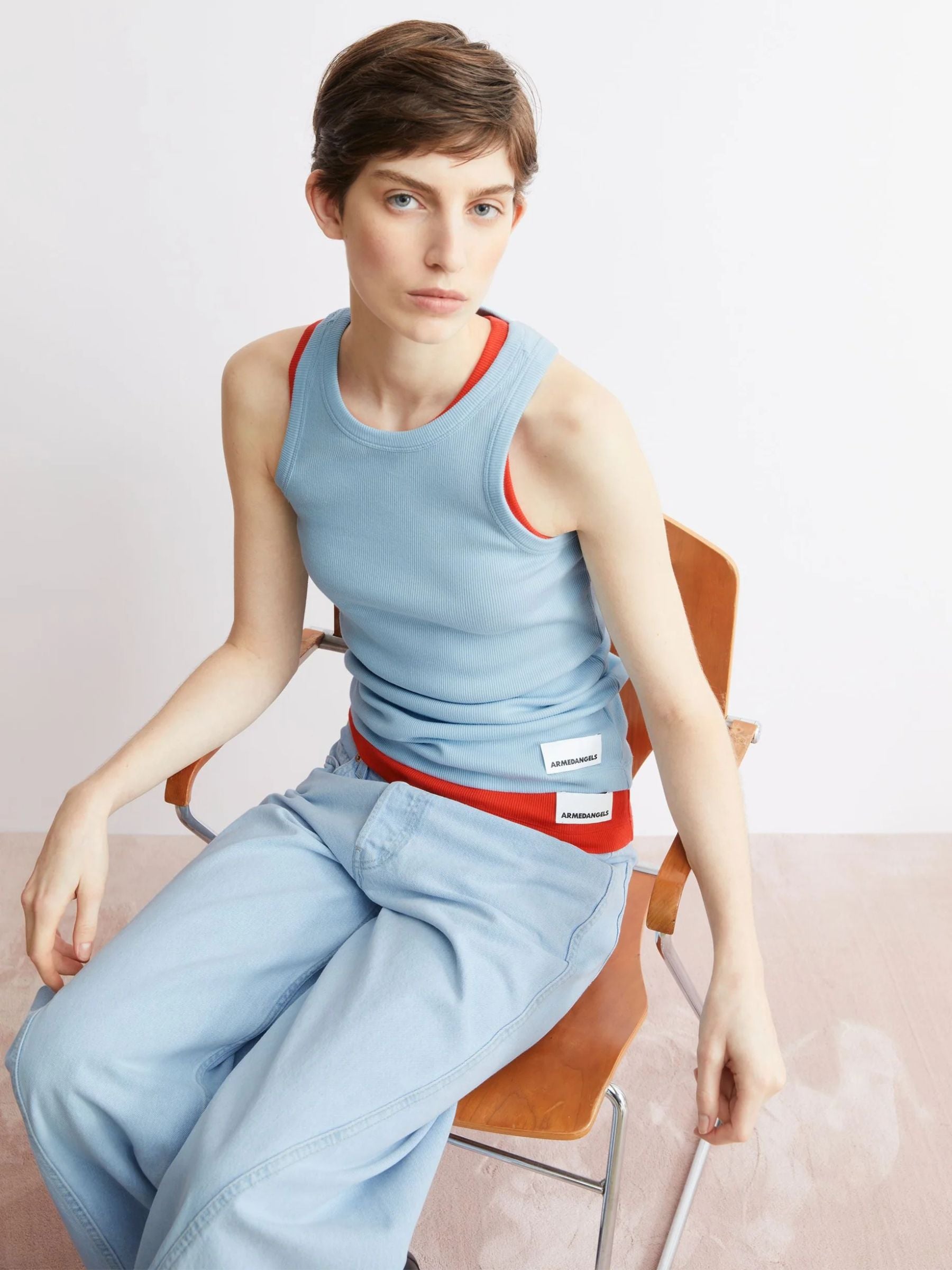 Top Kanitaa Blue Glow Damen | Armedangels