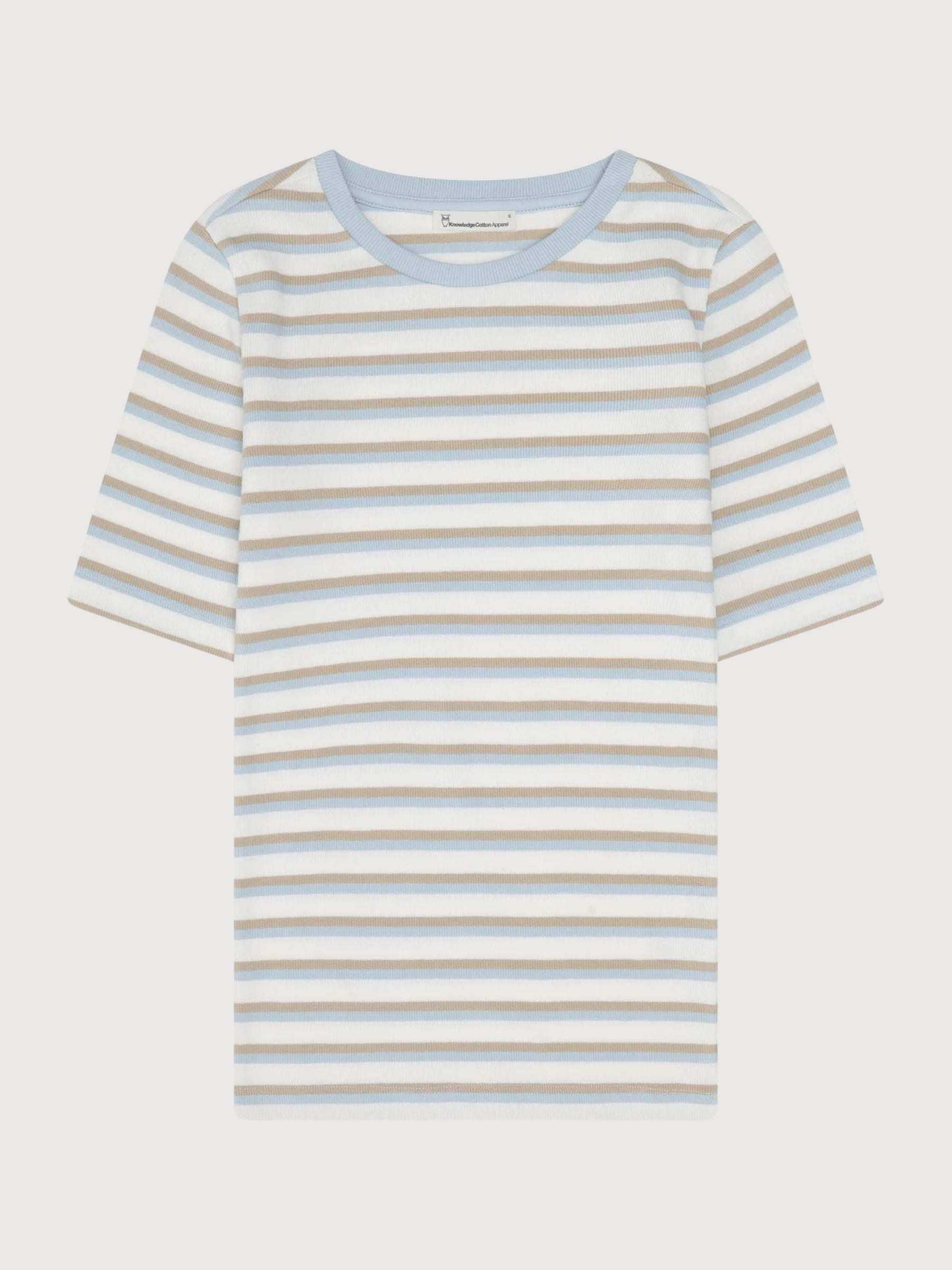 Geripptes T-Shirt | KNOWLEDGE COTTON APPAREL