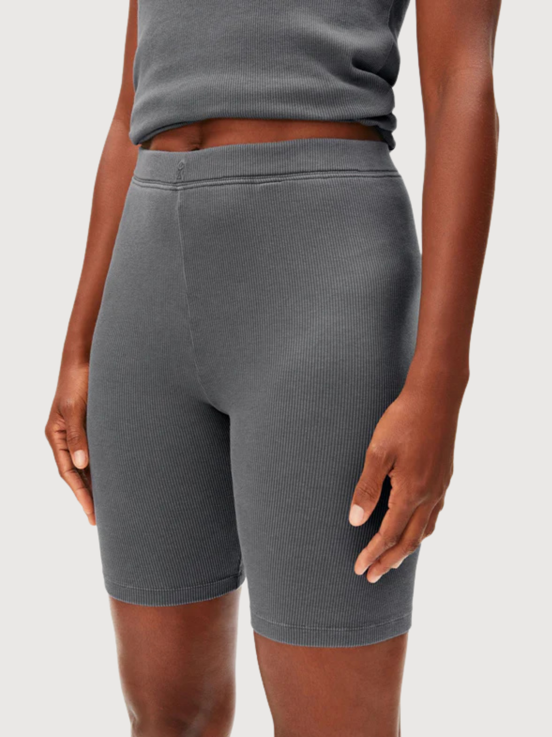 Shorts gmt Dye Rib Space Steel Woman | Armedangels