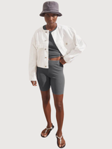 Shorts gmt Dye Rib Space Steel Woman | Armedangels
