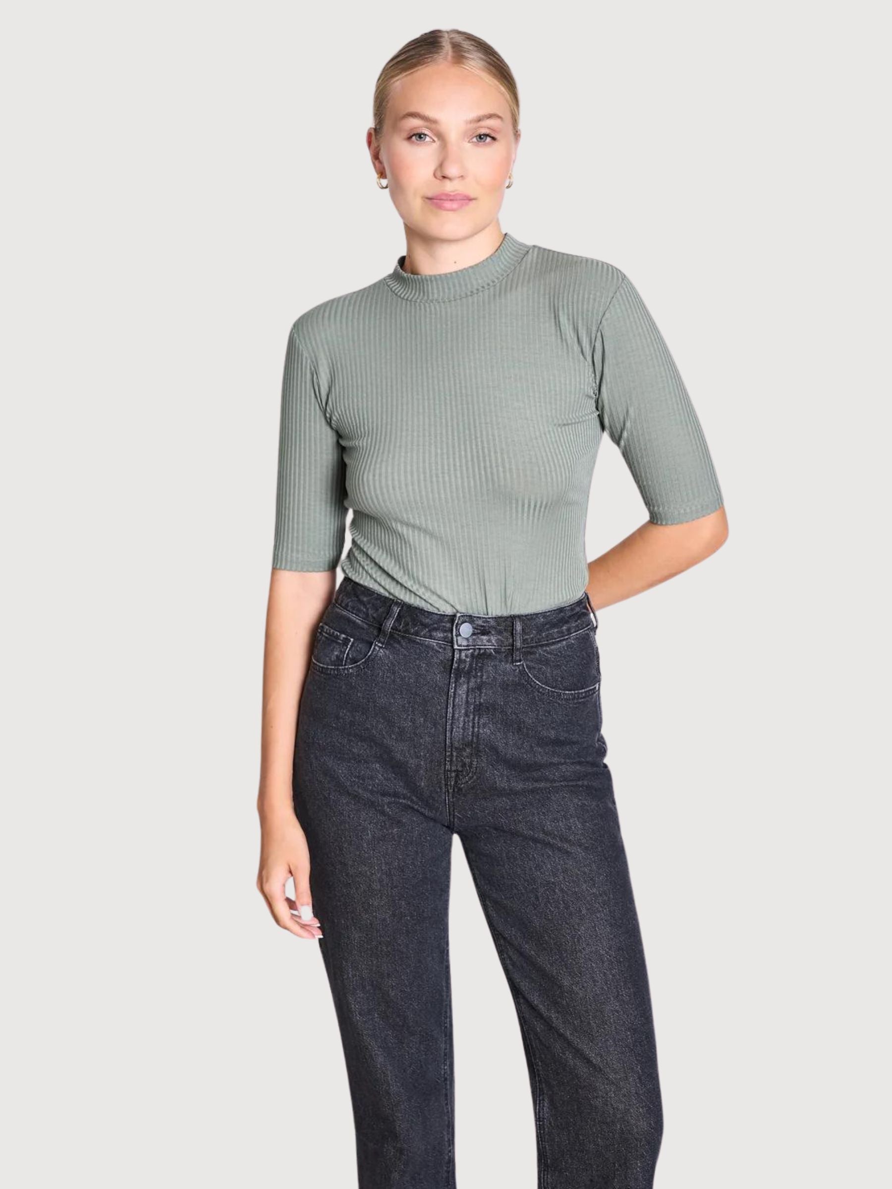 Nina T-shirt Lyocell Celeste Donna | Jan N June