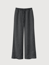 Trouser Drawstring Linen Woman Anthra | Mazine
