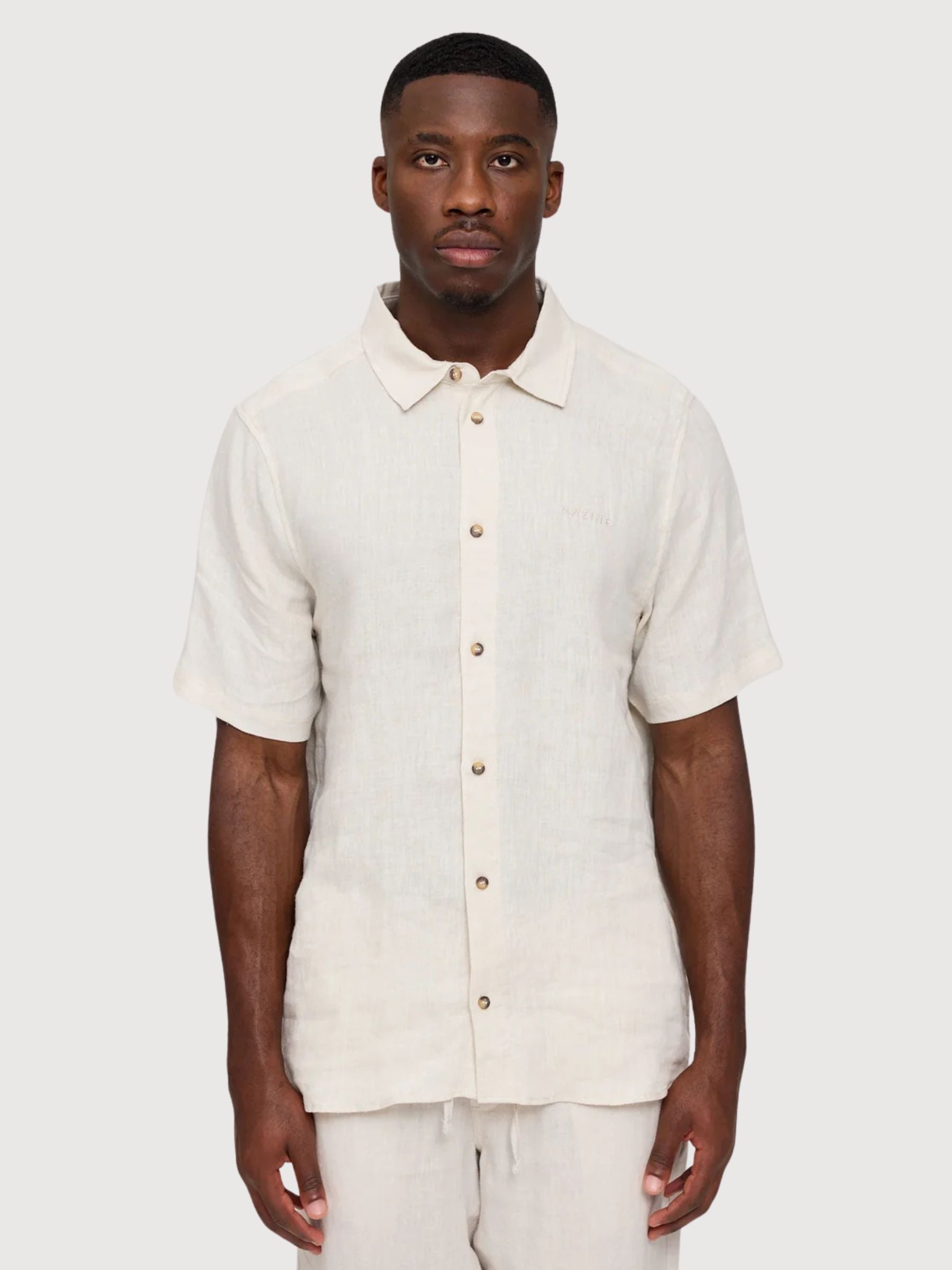 Shirt Shortsleeve Linen Man Moon | Mazine