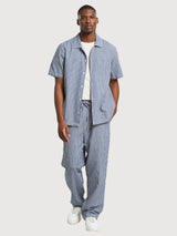 Pantaloni Klitmoeller Work Stripe Blu | DEDICATED