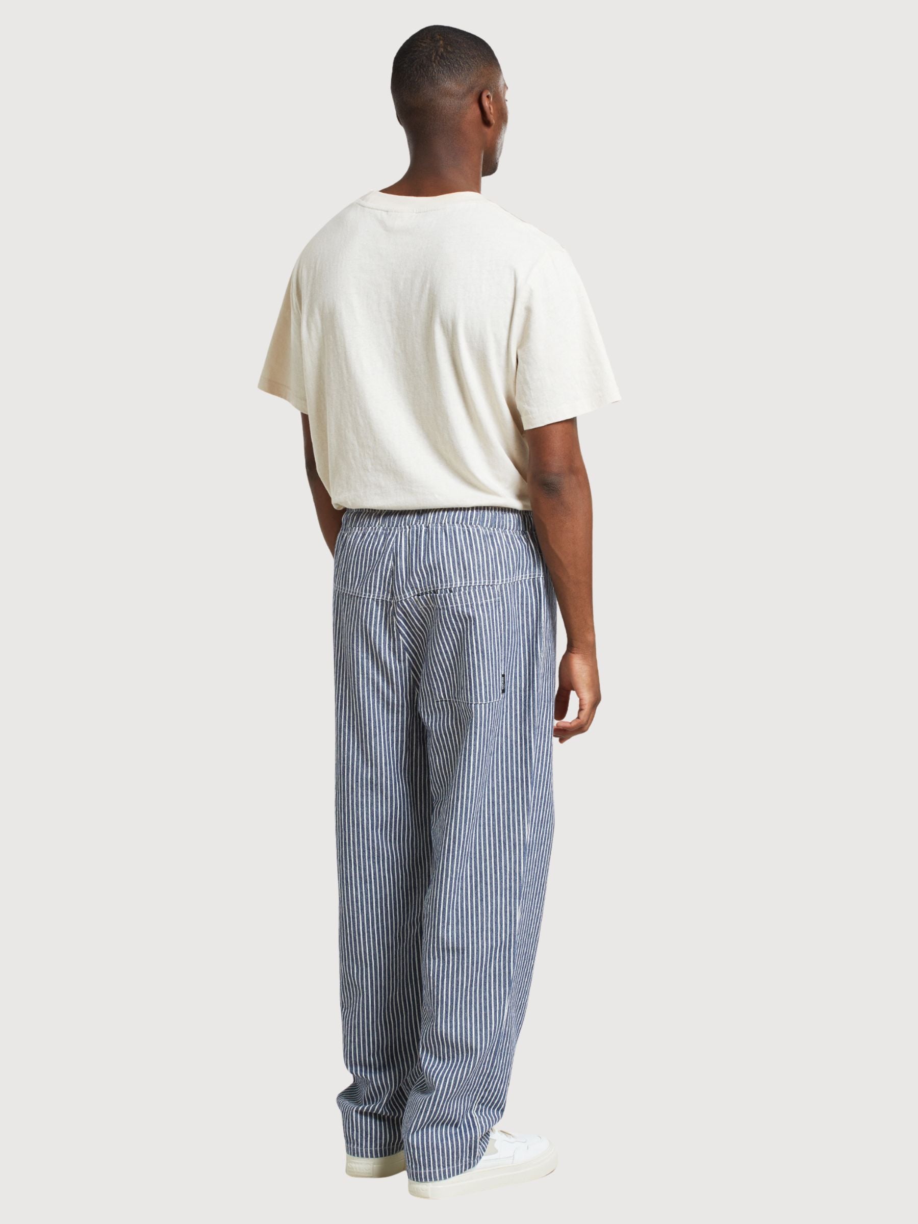 Pants Klitmoeller Work Stripe Blue | DEDICATED