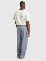 Pantaloni Klitmoeller Work Stripe Blu | DEDICATED