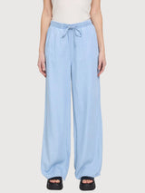 Trouser Drawstring Tencel Woman LightBlue | Mazine