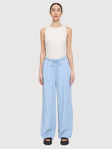 Trouser Drawstring Tencel Woman LightBlue | Mazine