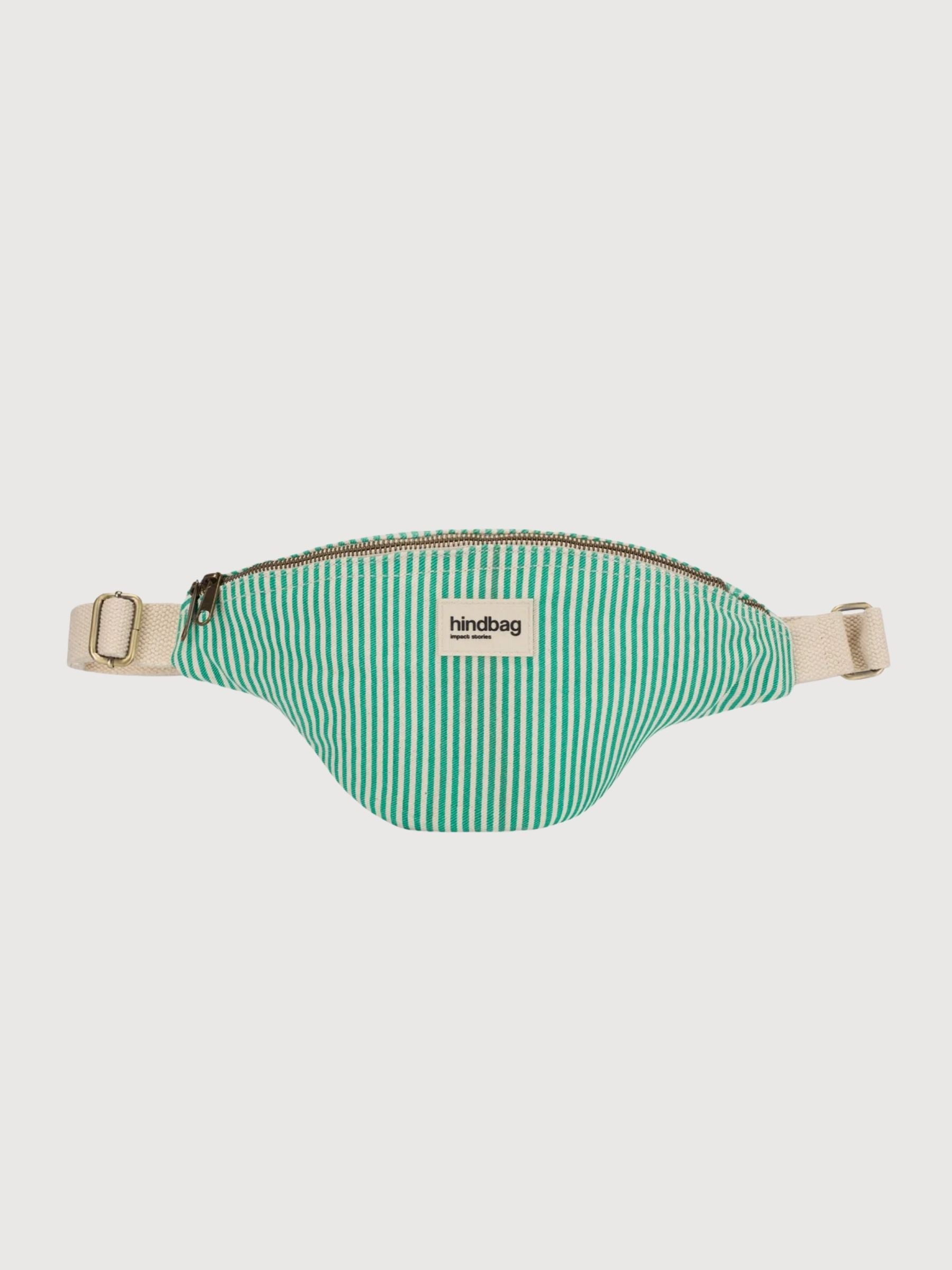 Fanny Pack Olivia Rayures Vert | Hindbag