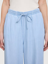 Trouser Drawstring Tencel Woman LightBlue | Mazine