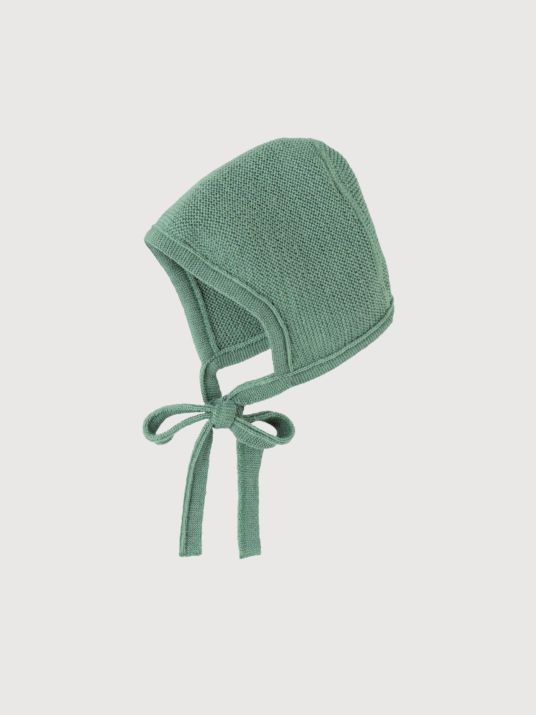 Mütze Gestrickt Grün Baby Wolle | Disana