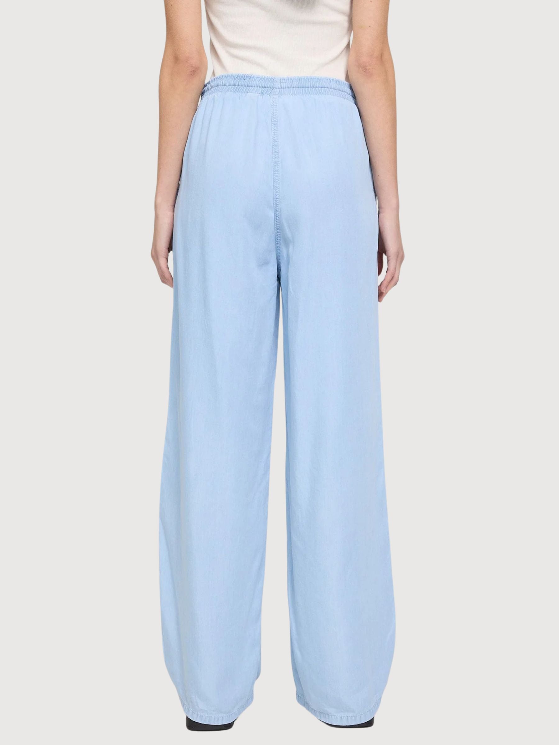 Trouser Drawstring Tencel Woman LightBlue | Mazine