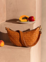 Tasche Leo Geflochtenes Leder Braun | O My Bag