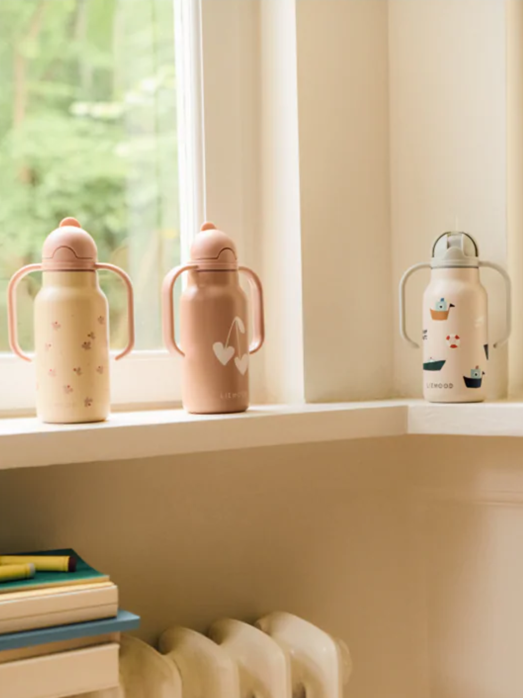 Kimmie Water Bottle Sweethearts/Pale Tuscany | LIEWOOD