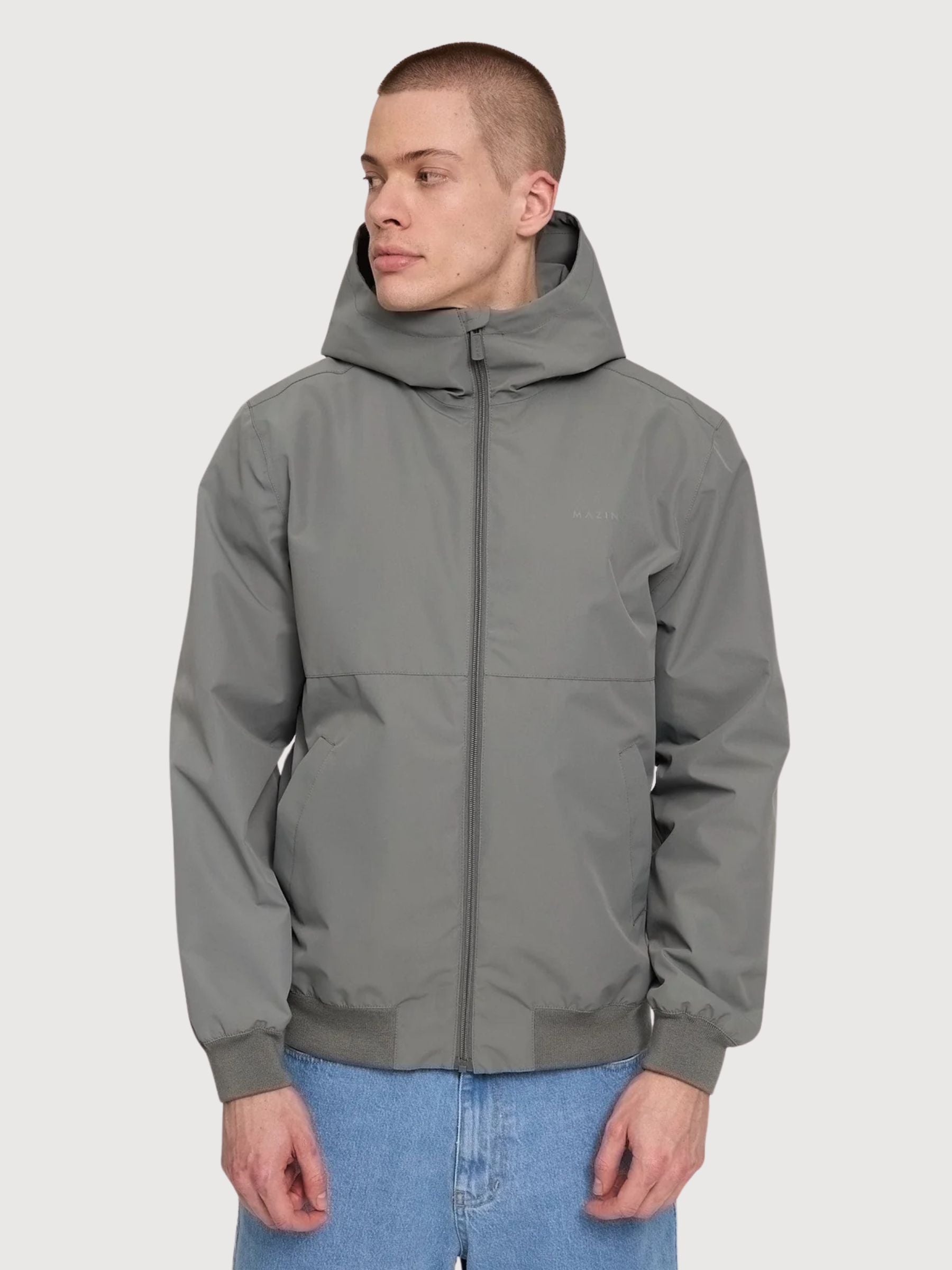 Rain Jacket Man Light Blue | Mazine