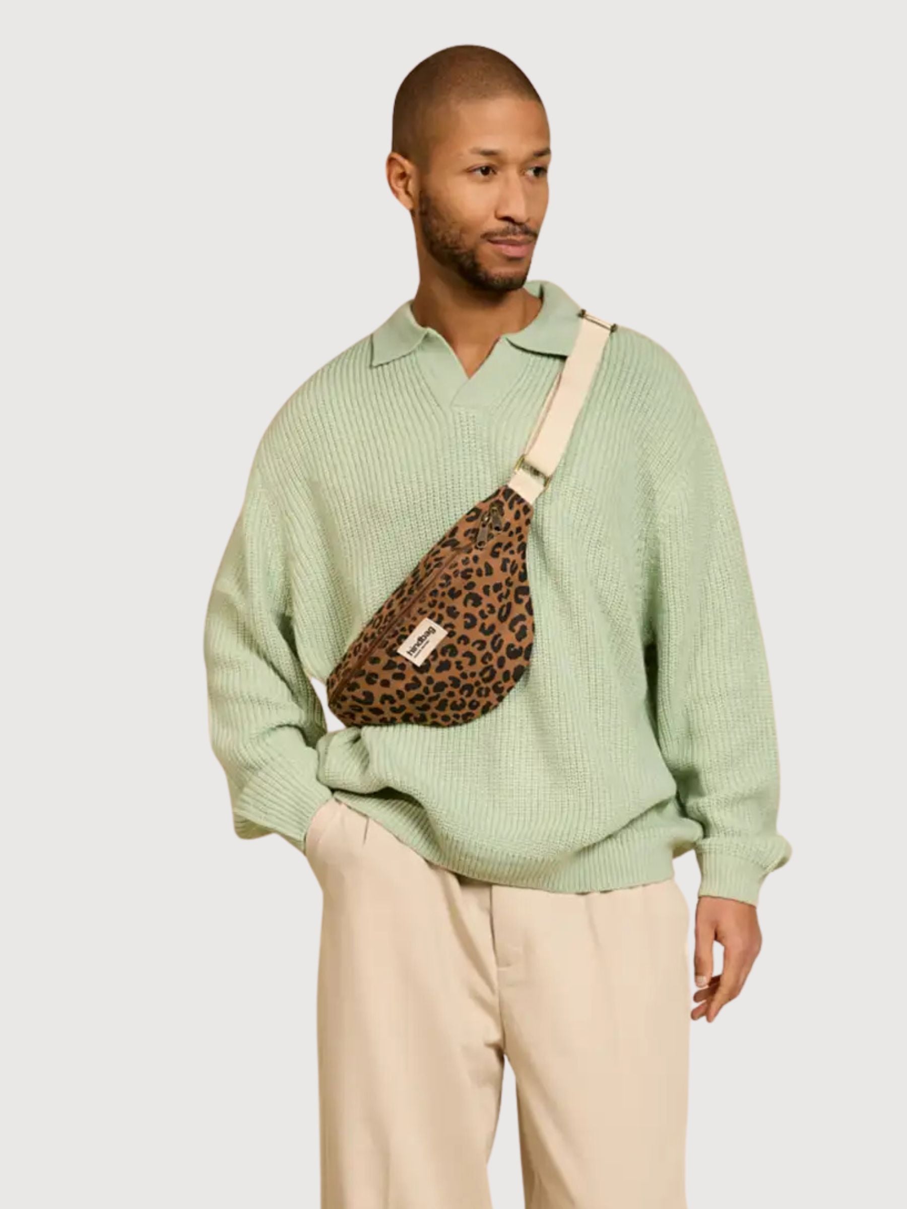 Fanny Pack Olivia Brown Gots Cotton | Hindbag
