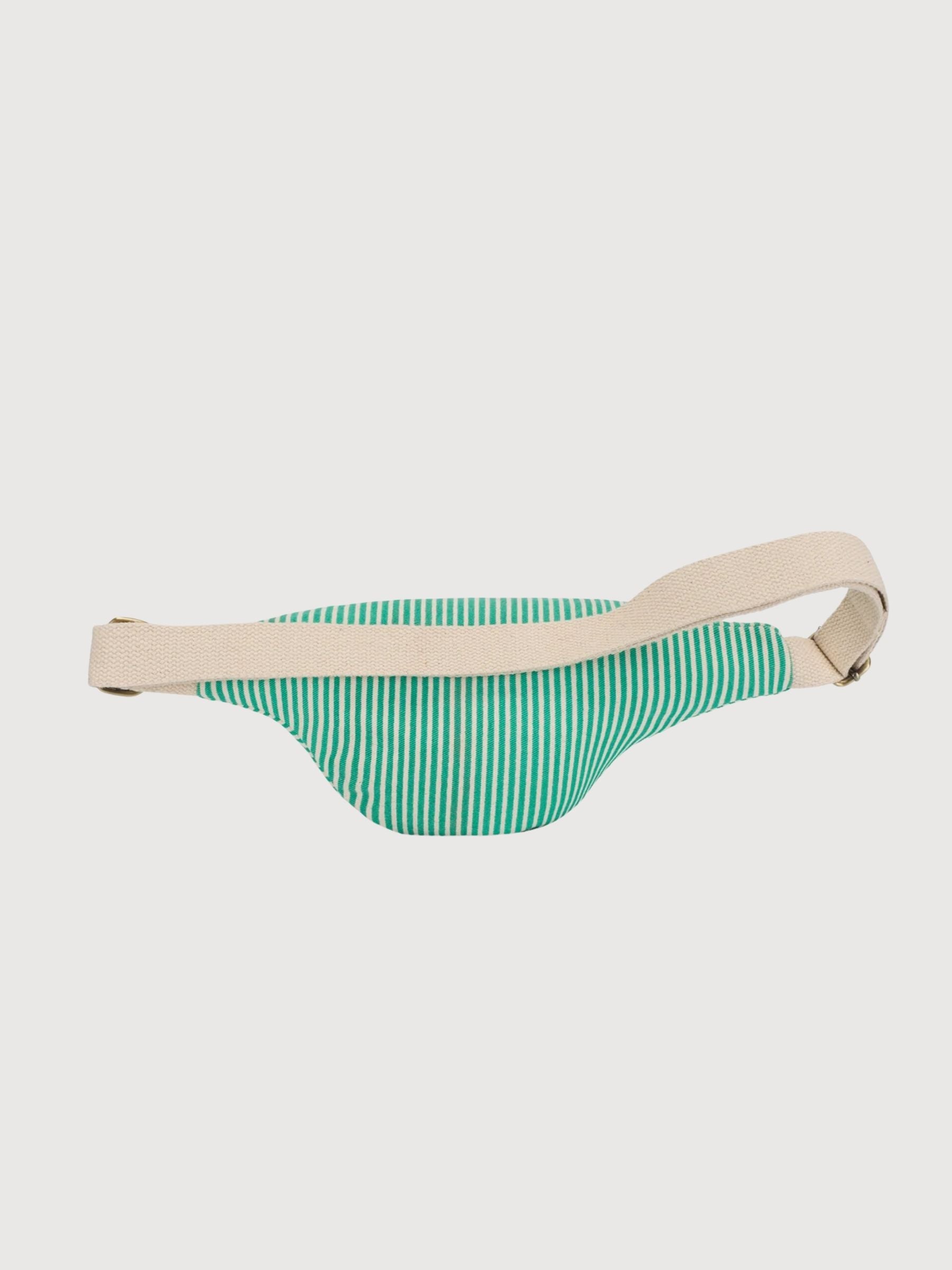 Fanny Pack Olivia Rayures Vert | Hindbag