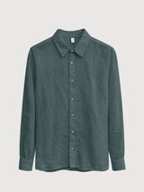 Camicia classica in lino da uomo | Mazine