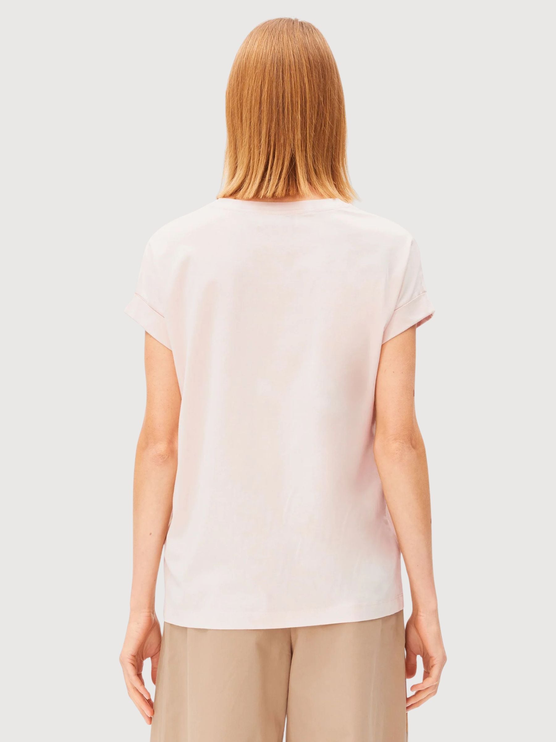 T-Shirt Idaara Tinted Pale Peach | Armedangels