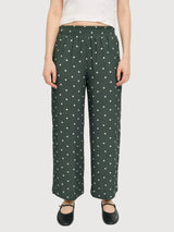 Trouser Printed Wide Leg Viscose Woman | Mazine