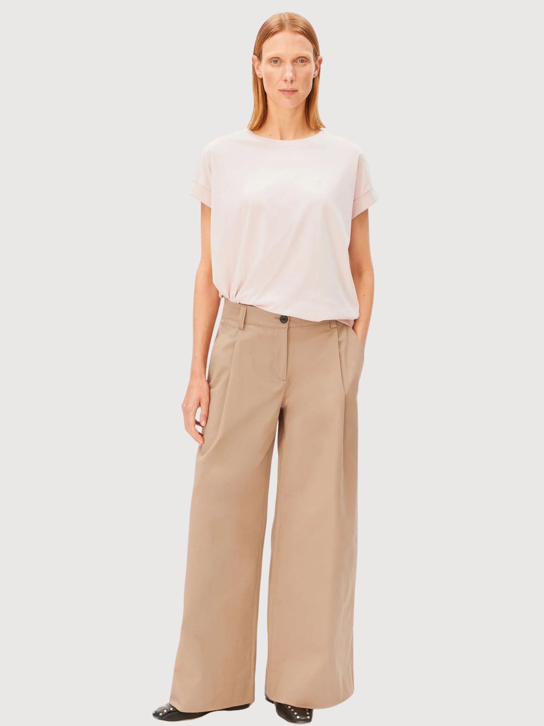 T-Shirt Idaara Tinted Pale Peach | Armedangels