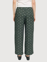 Trouser Printed Wide Leg Viscose Woman | Mazine
