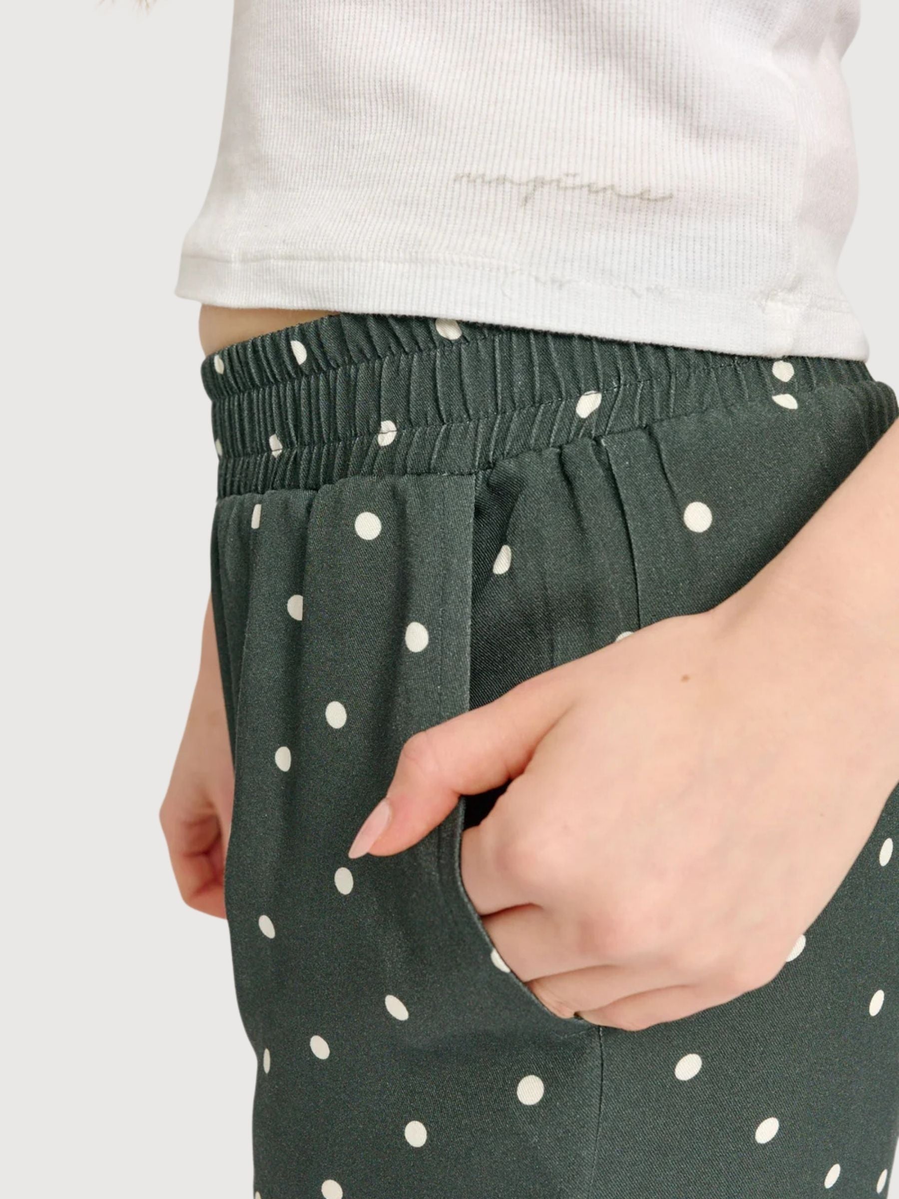 Bedruckte, weite Viskosehose für Damen | Mazine