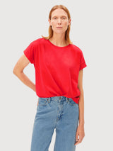 T-Shirt Idaara Tinted Mars Red Woman | Armedangels