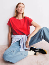 T-Shirt Idaara Tinted Mars Red Woman | Armedangels